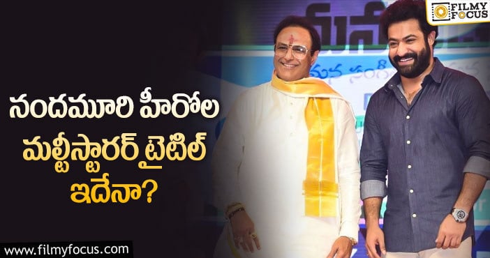 NTR, Balakrishna: నందమూరి మల్టీస్టారర్ కు డైరెక్టర్ అతనేనా..?