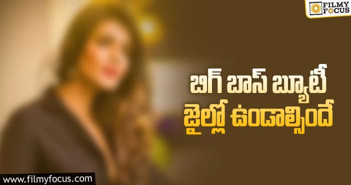 జైలు పాలైన బిగ్ బాస్ బ్యూటీ!