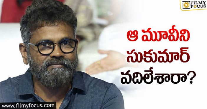 Sukumar: పుష్ప తర్వాత సుక్కూ నిర్ణయం మారిందా?