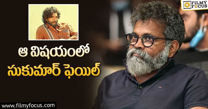 Sukumar: సినిమాల విషయంలో సుక్కూ పొరపాట్లు ఇవేనా!