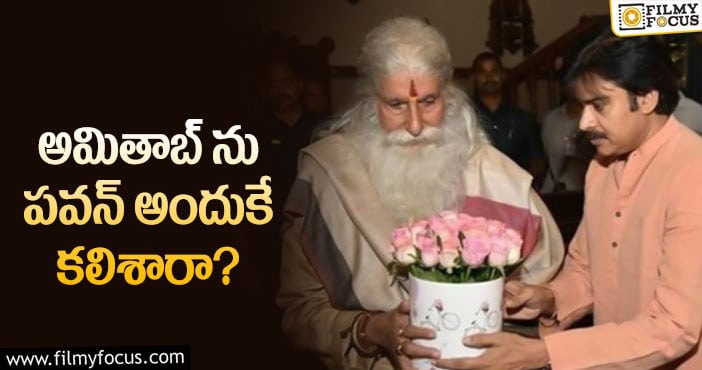 Pawan Kalyan, Amitabh: అమితాబ్ పవన్ మీటింగ్ కు కారణమిదేనా?