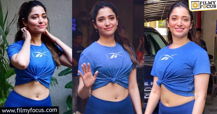 Tamanna: టీ షర్టు పైకెత్తి నడుము అందాలను చూపిస్తున్న తమన్నా.. వైరల్ అవుతున్న వీడియో..!