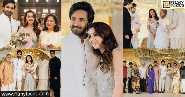 Aadhi, Nikki: సినీ ప్రముఖుల మధ్య ఘనంగా రిసెప్షన్ జరుపుకున్న ఆది నిక్కీ!