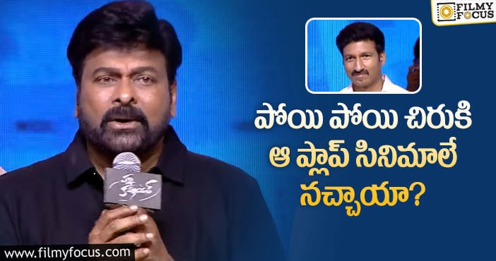 Chiranjeevi, Gopichand: గోపీచంద్ నటించిన సినిమాల్లో చిరుకి ఆ ప్లాప్ సినిమాలే నచ్చాయట…!