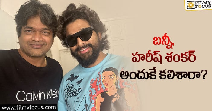 Allu Arjun, Harish Shankar: బన్నీని హరీష్ కలవడానికి కారణమిదేనా?