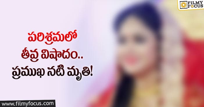 క్యాన్సర్ తో ప్రముఖ టీవీ నటి మృతి.. ఏమైందంటే?