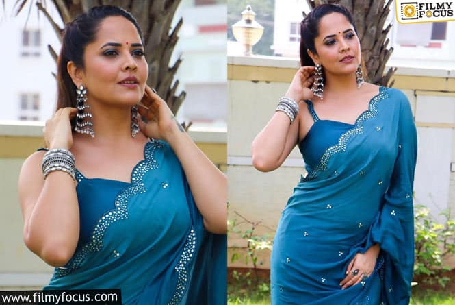 Anasuya: చీరకట్టిన సోయగం అనసూయ.. వైరల్ అవుతున్న ఫోటోలు..!