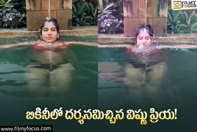 Vishnu Priya: బికినీ ధరించి స్విమ్మింగ్ పూల్ లో గ్లామర్ రచ్చ చేసిన విష్ణు ప్రియ.. వీడియో వైరల్!