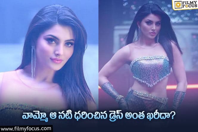 Urvashi Rautela: నటి ఊర్వశీ రౌతెల  వేసుకున్న డ్రెస్ ఎంతో తెలుసా?