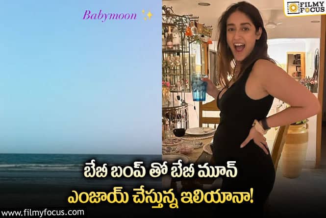 Ileana: బీచ్ ఒడ్డున బేబీ మూన్ మూమెంట్స్ ఎంజాయ్ చేస్తున్న ఇలియానా!