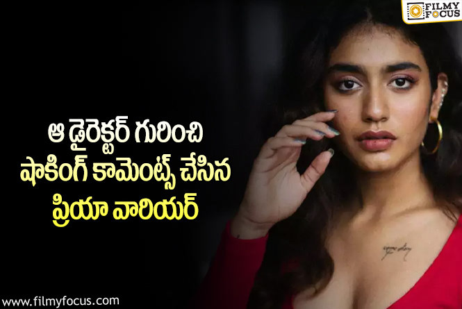 Priya Varrier: ఆమెకి మతిస్థిమితం లేదంటూ డైరెక్టర్ కౌంటర్..అసలు ఏం జరిగింది?