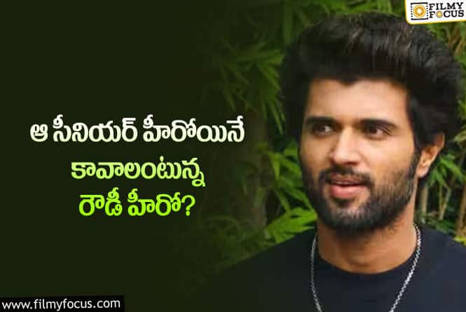 Vijay Devarakonda: మరోసారి సీనియర్ హీరోయిన్ పై ఆసక్తి చూపుతున్న విజయ్ దేవరకొండ?