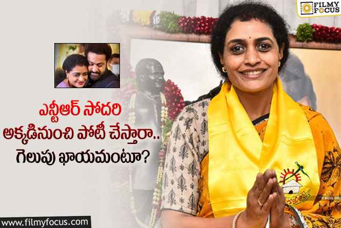 Jr NTR sister Suhasini: ఎన్టీఆర్ సోదరి సుహాసిని పోటీ చేయబోయే స్థానాలు ఇవేనా.. ఏమైందంటే?