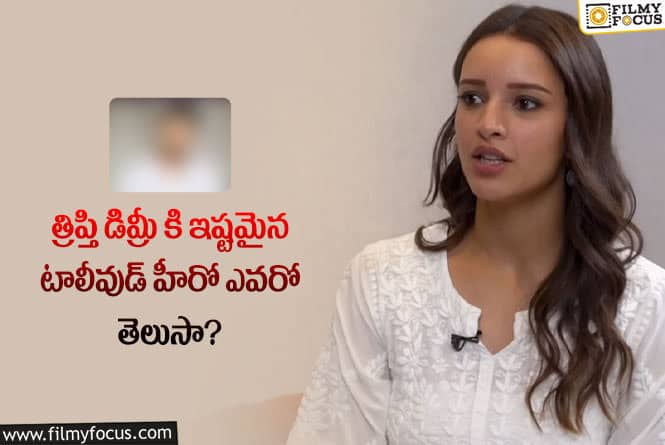 Tripti Dimri: నటి త్రిప్తి డిమ్రీ కి ఇష్టమైన టాలీవుడ్ హీరోఎవరో తెలిస్తే వావ్ అంటారు..!